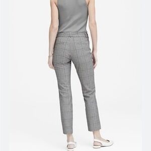Banana Republic Women’s Sloan Black and White Plaid Chinos